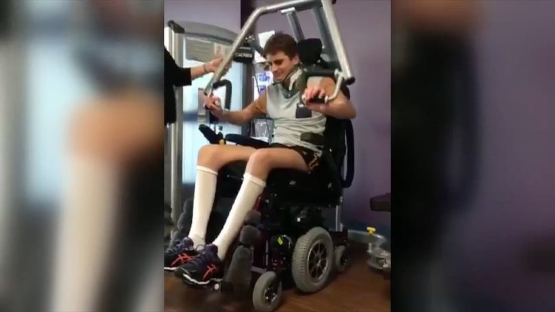 Beau Chatley was paralysed from the neck down.