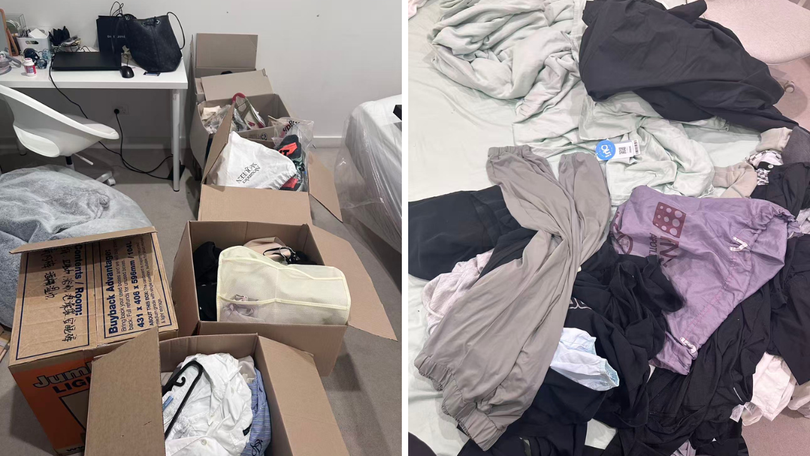 Every box was unpacked and the clothes were worn.