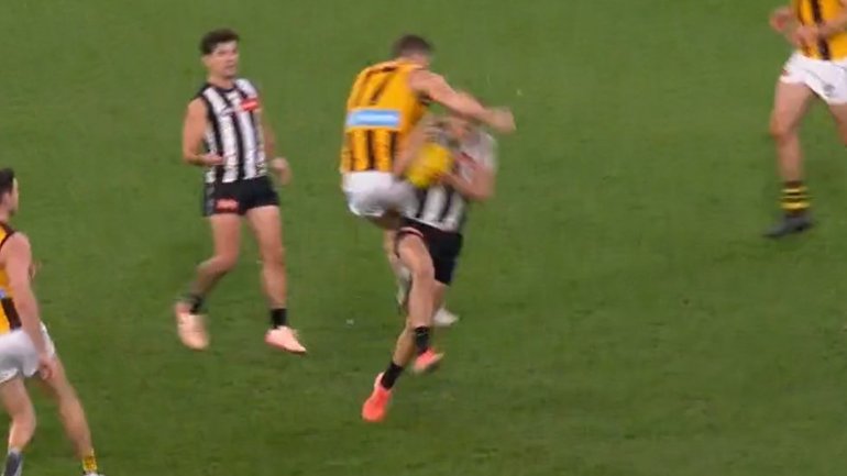 Lloyd Meek is facing suspension over his high shot on Patrick Lipinski.