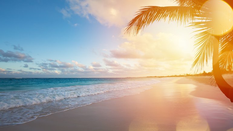 A beautiful sunrise in bali.