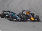 Max Verstappen was in no mood to explain his collision with George Russell.