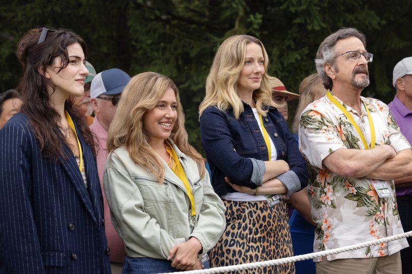 Lilli Kay, Mariana Trevino, Judy Greer and Marc Maron in Stick.