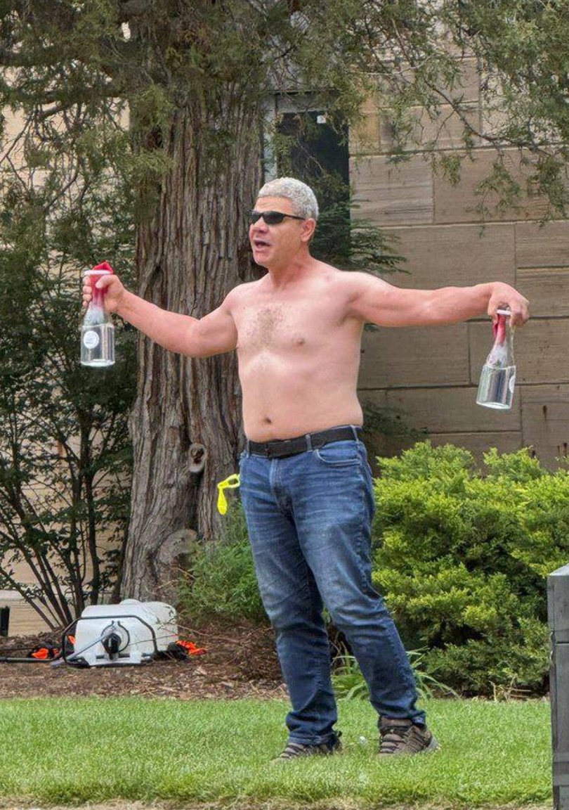 Multiple people have been set on fire as a screaming topless man launched Molotov cocktails at them during a peaceful pro-Israel rally in Boulder, Colorado.  