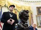 Elon Musk and President Donald Trump hold a news conference on Friday in the Oval Office. 
