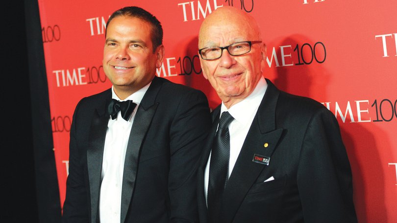 Lachlan and Rupert Murdoch.  