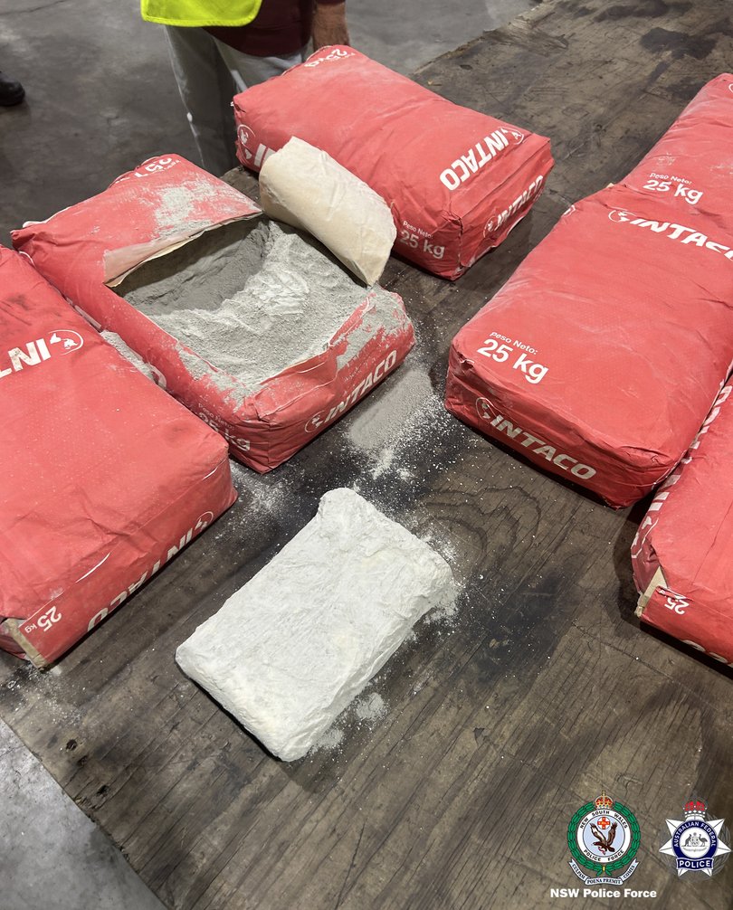 MAST investigators discovered the man was planning to import cocaine concealed in cement bags.