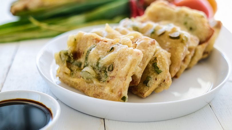 Tempe Mendoan is made from tempeh.
