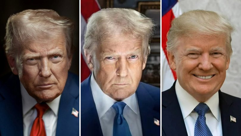 How Donald Trump's portraits have changed over time.