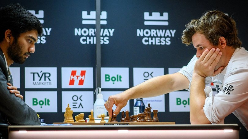 Magnus Carlsen and Gukesh Dommaraju go head-to-head.