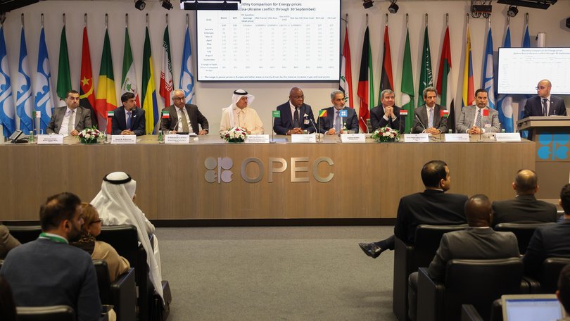 An OPEC meeting in Austria.