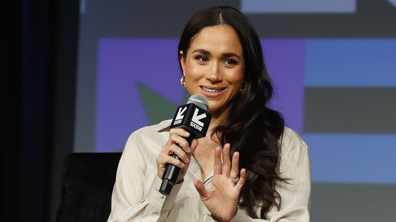 Meghan, Duchess of Sussex, speaks during the panel at the South By Southwest Conference.