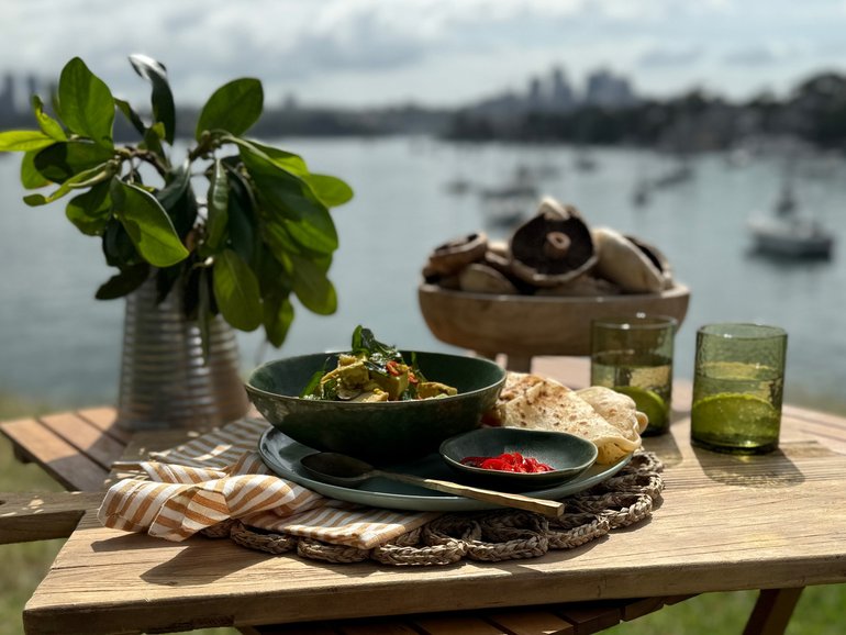Better Homes and Gardens recipes: Meat-lover Colin Fassnidge shocks with lentils and tofu while Clarissa Feildel brings chia pudding for dessert