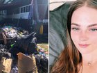 The derelict house missing teen Pheobe Bishop lived in before her disappearance.