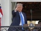 President Donald Trump gestures after speaking during a summer soiree on the South Lawn of the White House, Wednesday, June 4, 2025, in Washington. (AP Photo/Alex Brandon)