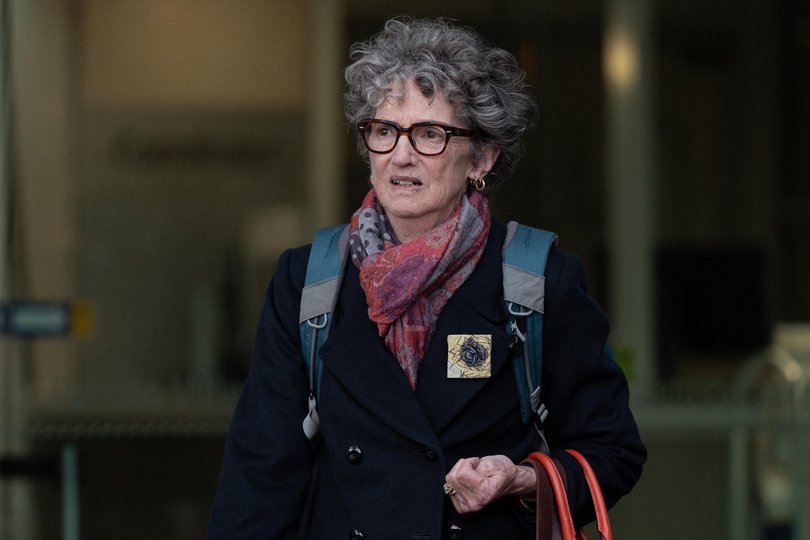 Crown Prosecutor Nanette Rogers departs Latrobe Valley Law courts.