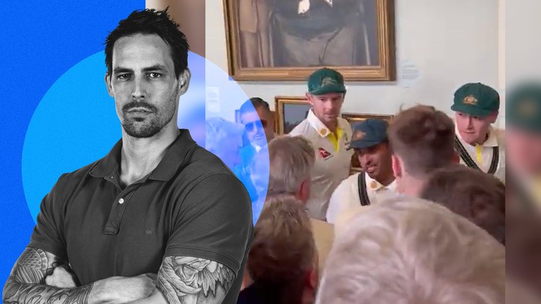 The ugly scenes at Lord’s in 2023.