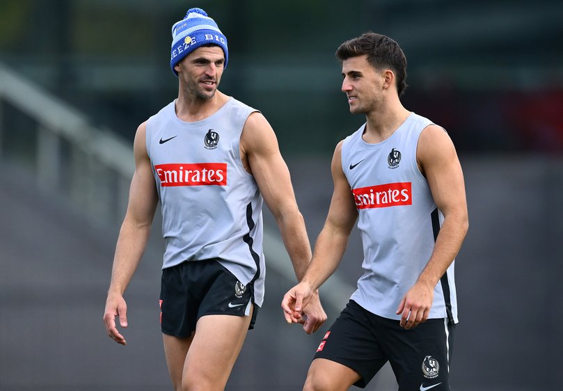 Scott Pendlebury and Nick Daicos.