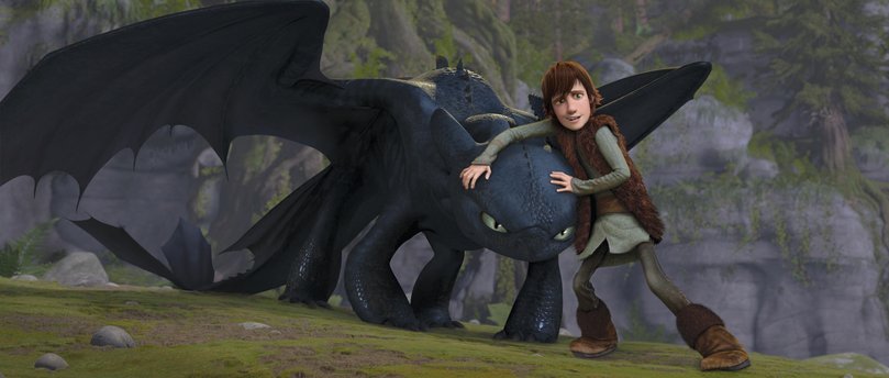 Animated Toothless in the original 2010 film.