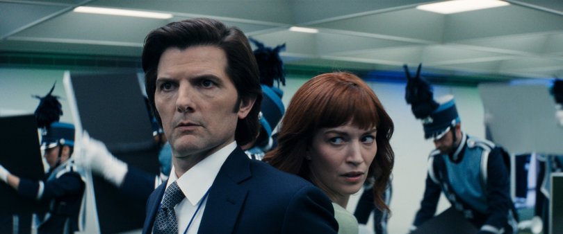 Adam Scott and Britt Lower in Severance.