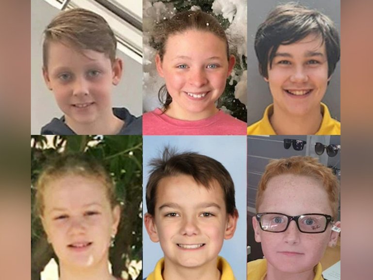 Chace Harrison, 11, Jalailah Jayne-Maree Jones, 12, Zane Mellor, 12, Addison Stewart, 11, Jye Sheehan, 12, and Peter Dodt, 12, died after the incident at Hillcrest Primary School