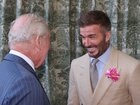 David Beckham will soon go by the moniker “Sir David” when he receives a knighthood. Pictured with KInd Charles III. 