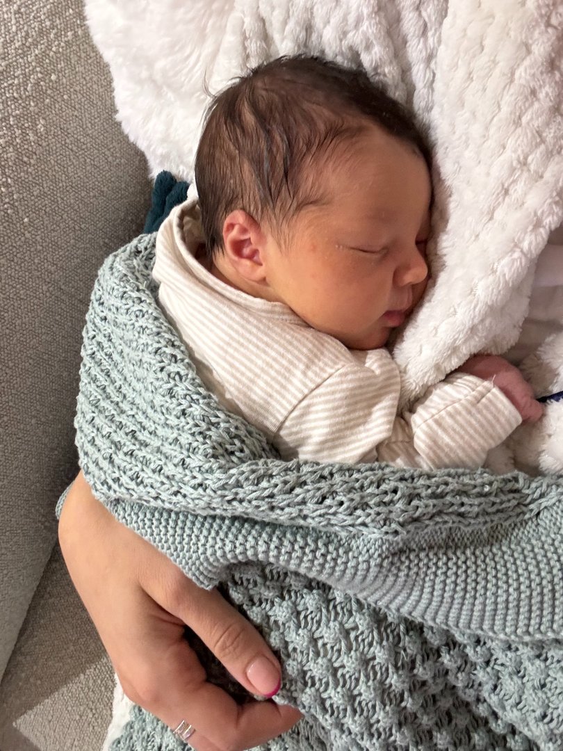 Melina and her husband Jonathan welcomed daughter Clover on Monday.