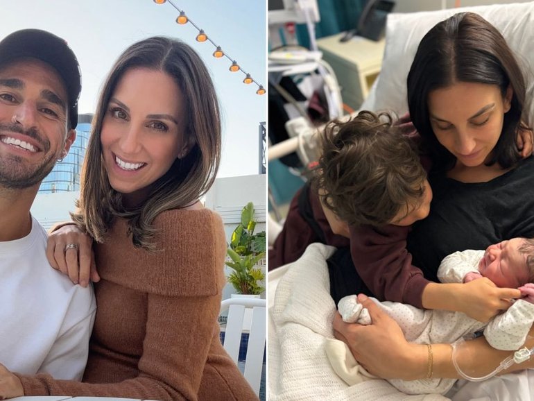 Melina Sarris and husband Jonathan have welcomed a baby girl.