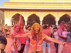 Sarah Steger celebrating Holi.