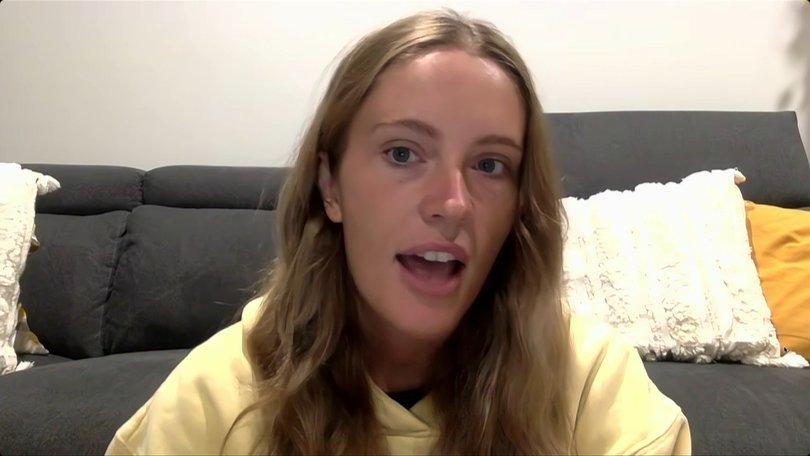 Aussie Megan Hughes speaking on Sunrise on Friday about the terrifying moment a boat capsized in Bali.