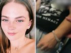 Police footage, right, shows the moment Pheobe Smith's housemate is arrested for her alleged murder.