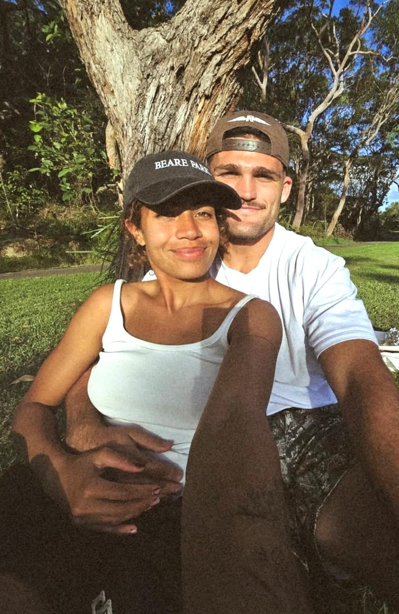Nathan Cleary could be tempted to move to Europe to be closer to his partner, Mary Fowler. Picture: Instagram