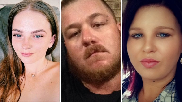 Phoeobe Bishop’s alleged murderers James Wood (centre) and Tanika Bromley (right) are in custody,