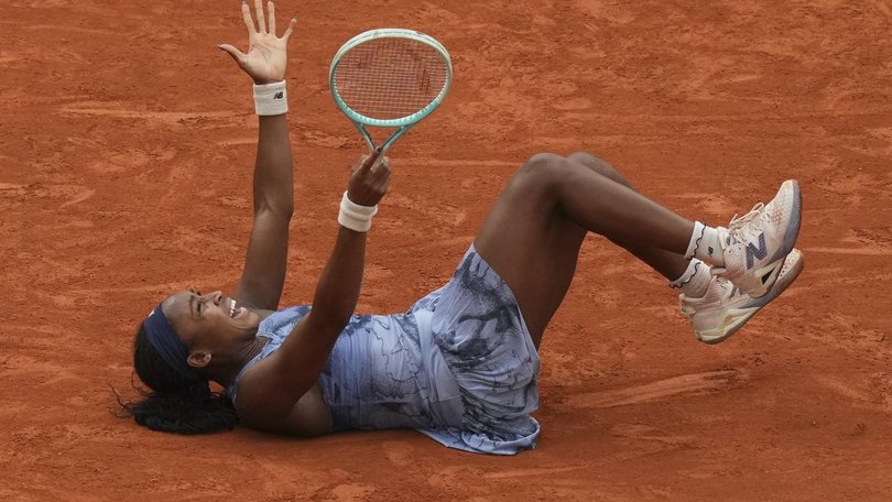 Coco Gauff has won her first French Open having only won one previous clay-court title. (AP PHOTO)