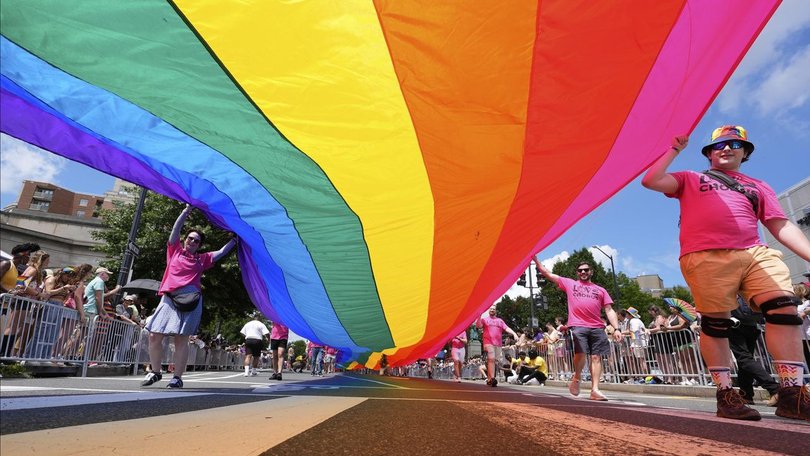 The LGBTQI march through Washington marks the culmination of the weeks-long WorldPride celebration.