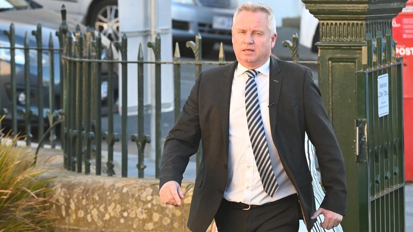 Striding towards another early election, Tasmania Premier Jeremy Rockliff remains defiant. (Ben McKay/AAP PHOTOS)