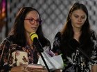 Pheobe’s mother Kylie Johnson and sister Kaylea spoke at the vigil. NewsWire / Paul Beutel