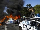 Protesters gathered in LA’s downtown area and the nearby cities of Compton and Paramount in response to a series of deportation raids, sparking an ‘unprecedented’ reaction from the Trump Administration.