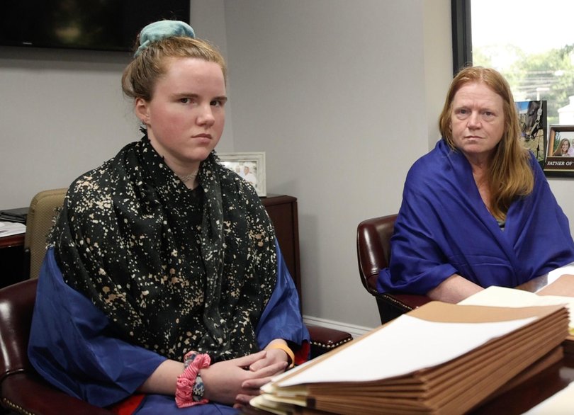 Asa Ellerup, right, with her daughter Victoria Heuermann.