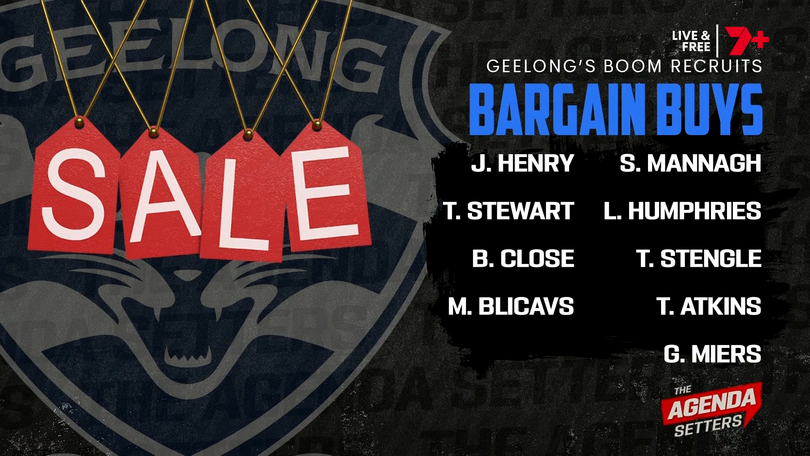 Geelong’s bargain buys.