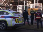 A tradie has been hospitalised after being impaled on a timber post in Irving Road in Toorak in Melbourne's eastern suburbs. Nine News
