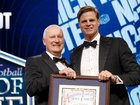 Nick Riewoldt has become the first No.1 draft pick to be inducted into the Australian Football Hall of Fame.
