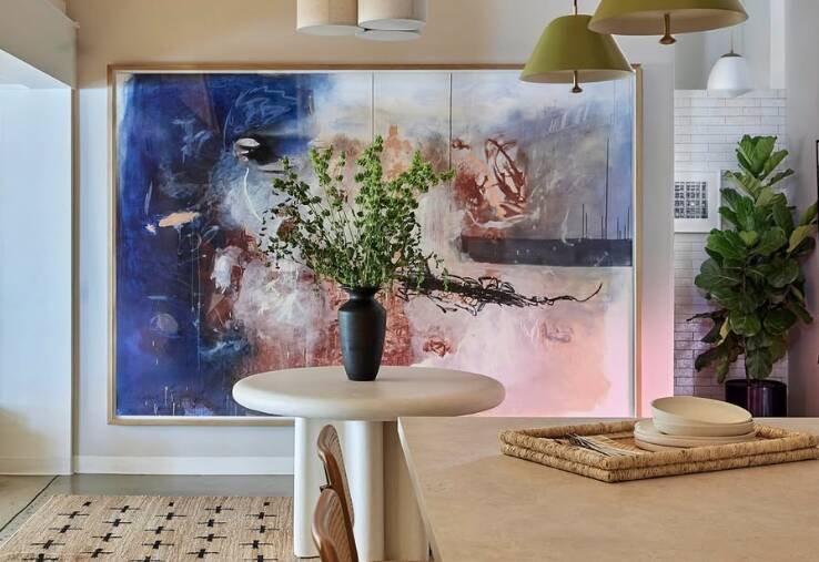 The production company's first office was the kitchen bench of a London apartment. Pic: Instagram/archdigest