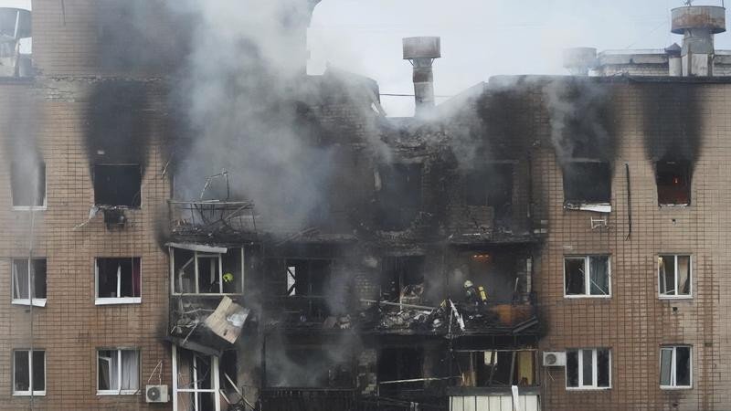 Russia has targeted Kharkiv, in eastern Ukraine, with missiles, drones and aerial glide bombs.
