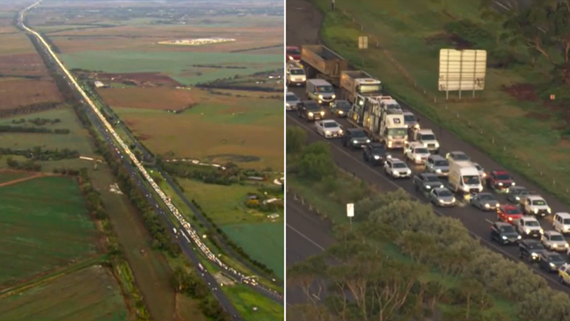 Motorists have been warned to expect delays of up to 90 minutes.