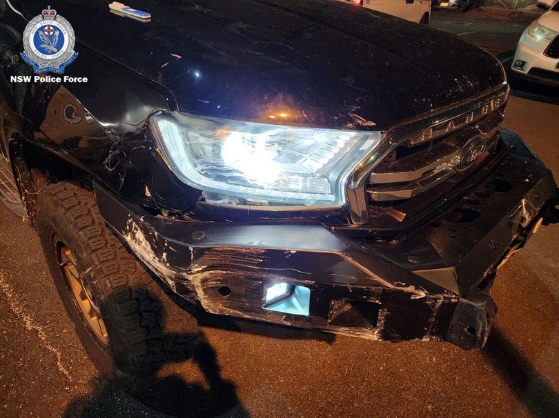 The pursuit left a huge damage bill after the car hit shops and street signs along the way.