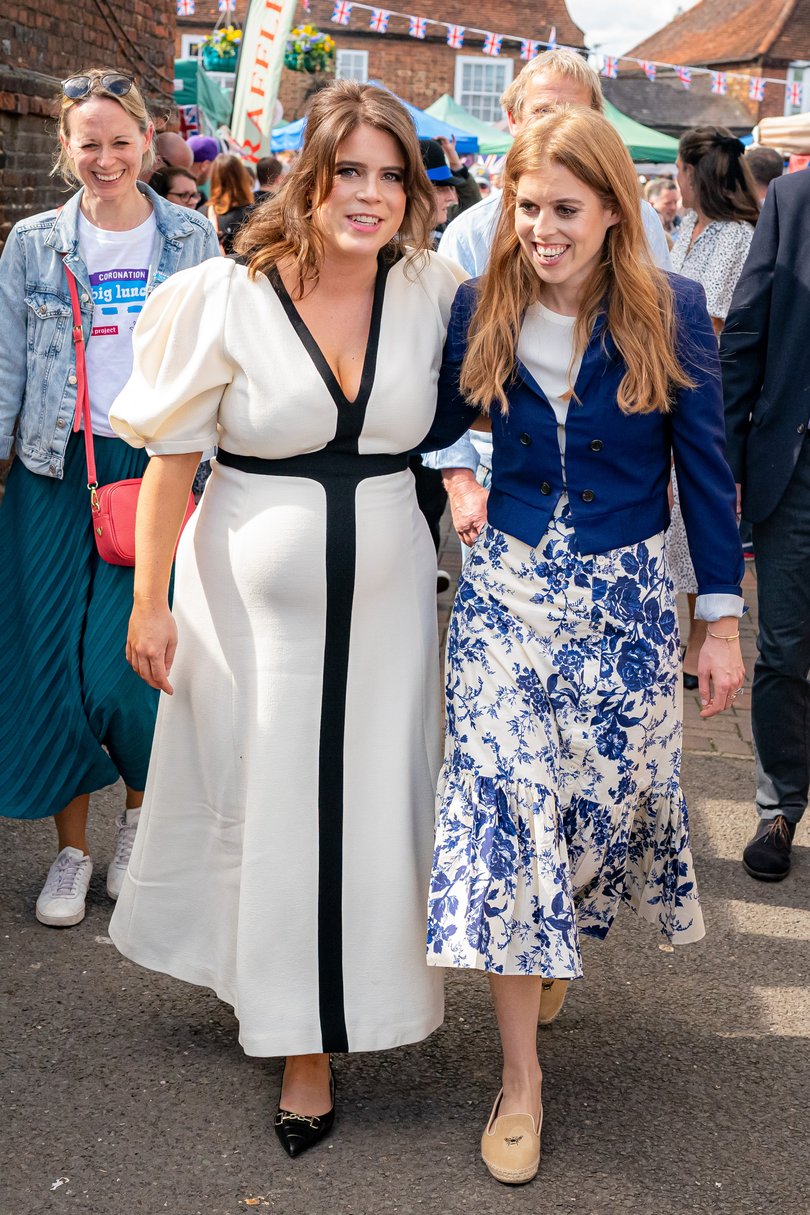 Princess Beatrice of York, right, and Princess Eugenie.