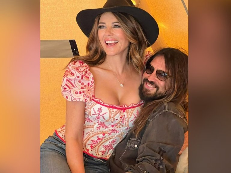 Billy Ray Cyrus also declared his love in a sweet Instagram post, “Happy birthday to the love of my life ❤️,” he wrote alongside a photo of Hurley sitting on his lap.