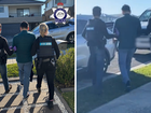 A man has been charged after allegedly abandoning his wife and young child overseas.