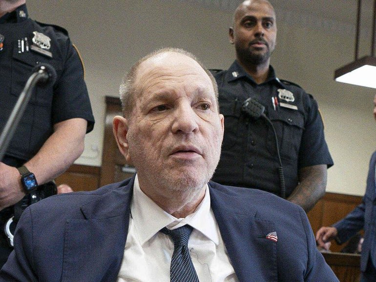 A New York jury apparently fractured by infighting has convicted Harvey Weinstein on one count. (AP PHOTO)