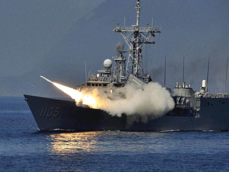 Taiwan is "like a mantis trying to stop a chariot", China said about the island's defence drills.